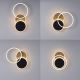 Leuchten Direkt 14116-78 - LED Mennyezeti lámpa SEVENT LED/25,5W/230V fekete/barna
