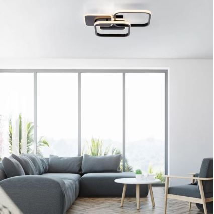 Leuchten Direkt 14117-18 - LED Mennyezeti lámpa SEVENT LED/36W/230V fekete