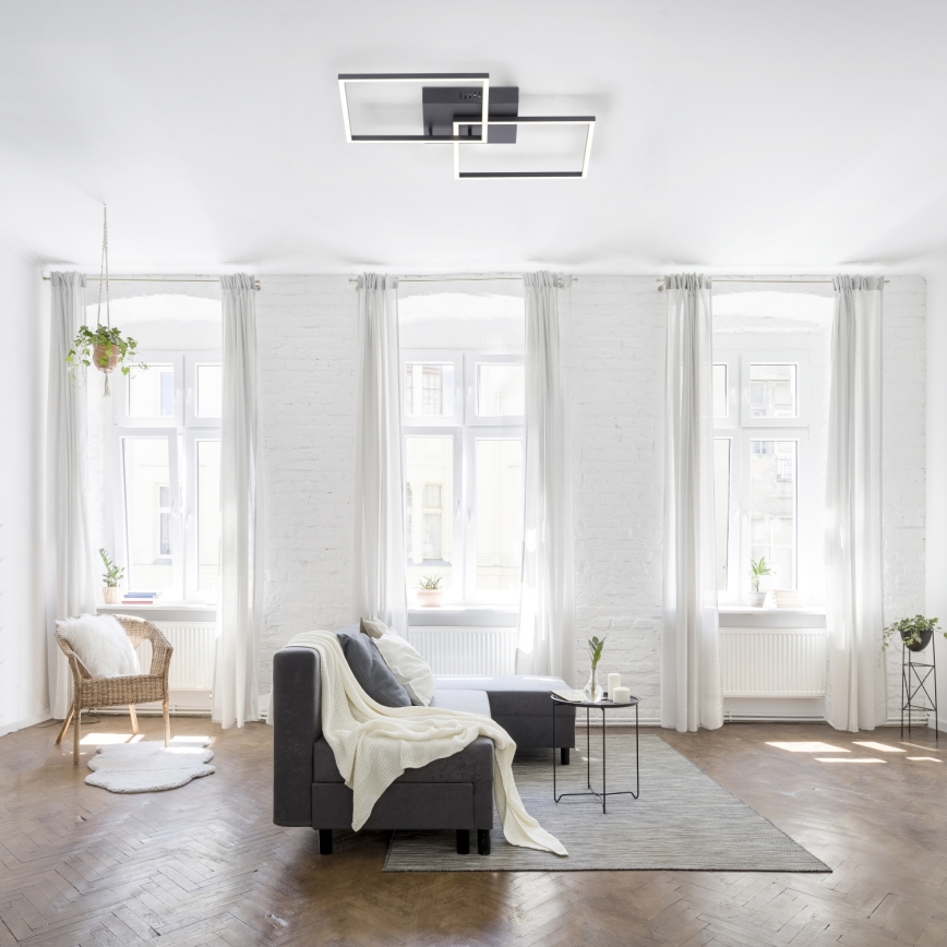 Leuchten Direkt 14141-18 - LED Szabályozható mennyezeti lámpa IVEN 2xLED/13,5W/230V + távirányító