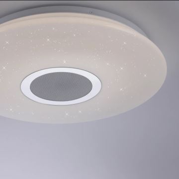 Leuchten Direkt 14287-16 - LED Dimmelhető mennyezeti lámpa hangszóróval PELVO LED/22W/230V + távirányító