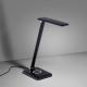 Leuchten Direkt 14415-16 - LED Dimmelhető asztali lámpa vezeték nélküli töltéssel FLORENTINA LED/5W/230V 3000-5000K fekete + USB