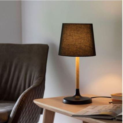 Leuchten Direkt 14423-18 - Asztali lámpa NIMA 1xE14/40W/230V fekete