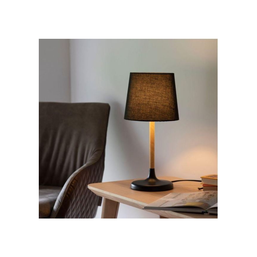 Leuchten Direkt 14423-18 - Asztali lámpa NIMA 1xE14/40W/230V fekete