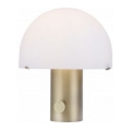 Leuchten Direkt 14433-60 - Dimmelhető asztali lámpa DIPPER 1xE27/10W/230V sárgaréz