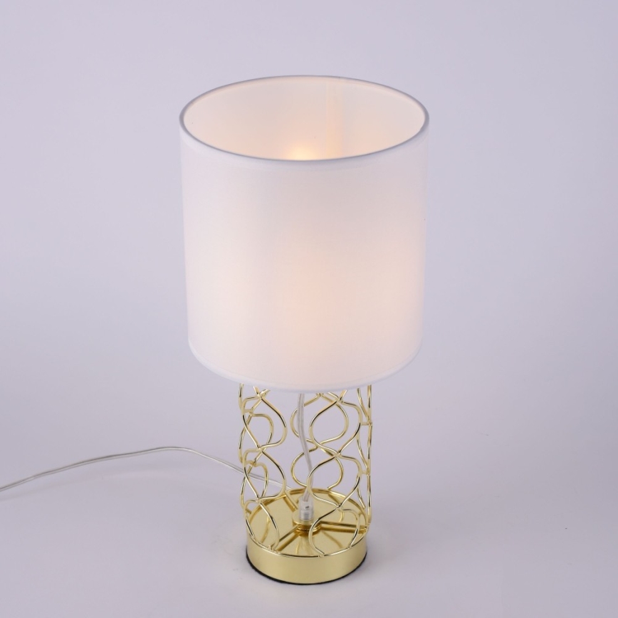 Leuchten Direkt 14615-12 - Asztali lámpa DEVA 1xE14/40W/230V arany