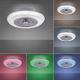 Leuchten Direkt 14648-21 - LED RGB Dimmelhető mennyezeti lámpa ventilátorral DION LED/30W/230V + távirányító