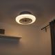 Leuchten Direkt 14648-21 - LED RGB Dimmelhető mennyezeti lámpa ventilátorral DION LED/30W/230V + távirányító
