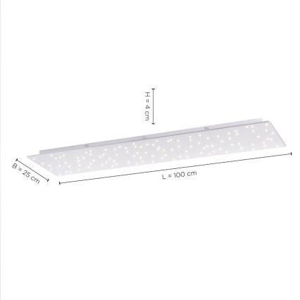 Leuchten Direkt 14672-55 - LED Dimmelhető mennyezeti lámpa SPARKLE LED/18W/230V 2700-5000K + távirányító