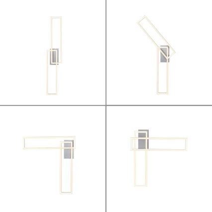 Leuchten Direkt 14691-55 - LED Dimmelhető felületre szerelhető csillár IVEN 2xLED/18W/230V