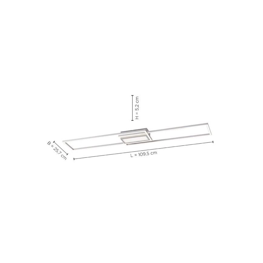 Leuchten Direkt 14711-55 - LED Dimmelhető mennyezeti lámpa ASMIN LED/42W/230V 3000-5000K + távirányító