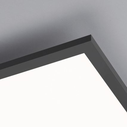 Leuchten Direkt 14757-18 - LED Dimmelhető felületre szerelhető panel FLAT LED/36W/230V 2700-5000K fekete + távirányító
