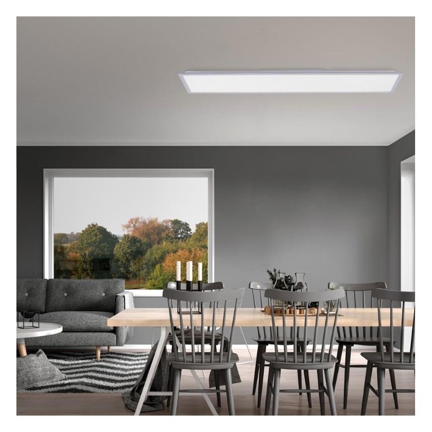 Leuchten Direkt 14757-21- LED Dimmelhető felületre szerelhető panel FLAT LED/36W/230V 2700-5000K ezüst + távirányító