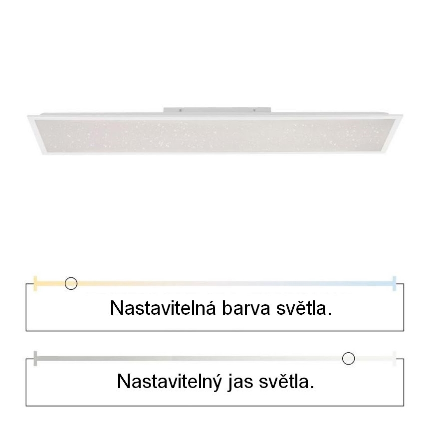 Leuchten Direkt 14762-16 - STARRYFLAT LED/36W/230V dimmelhető LED világítás + távirányító