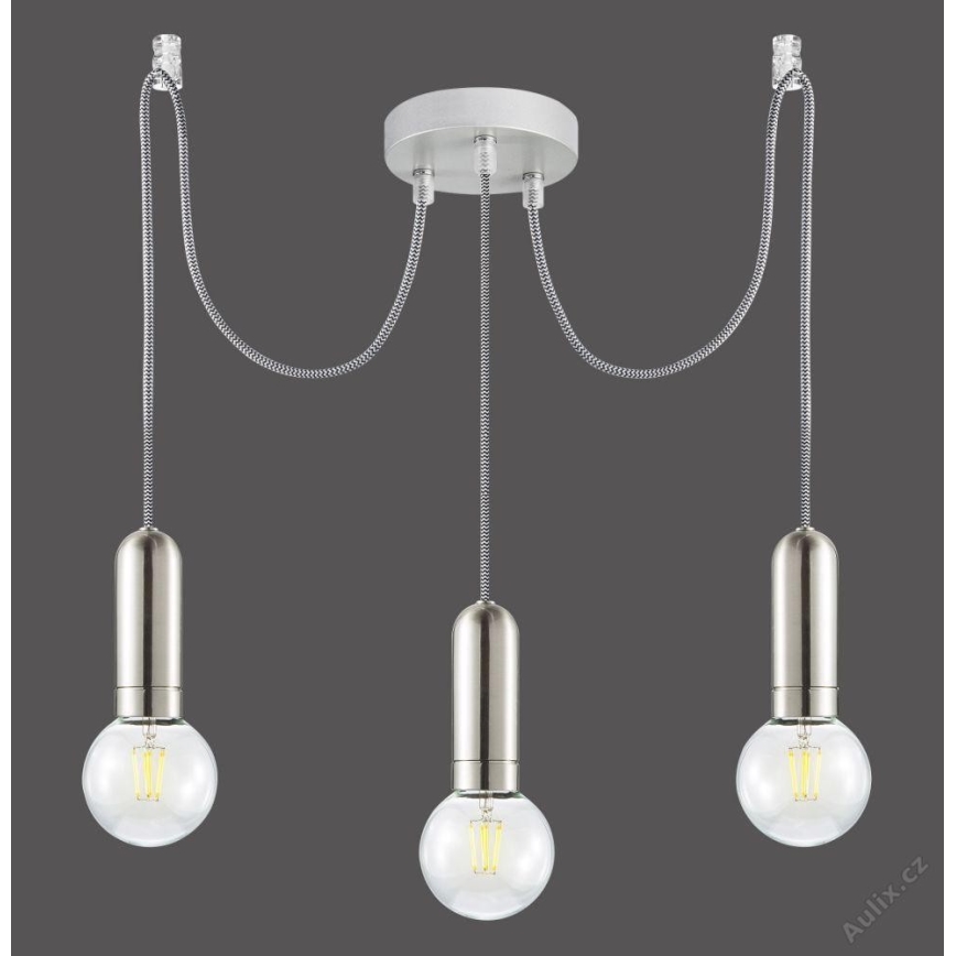 Leuchten Direkt 14776-55 - Csillár zsinóron TURN ME 3xE27/60W/230V pók