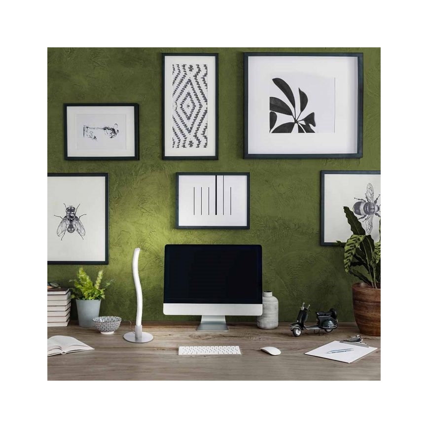 Leuchten Direkt 15128-55 - LED Asztali lámpa WAWE LED/3W/230V matt króm