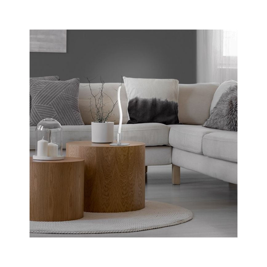 Leuchten Direkt 15128-55 - LED Asztali lámpa WAWE LED/3W/230V matt króm