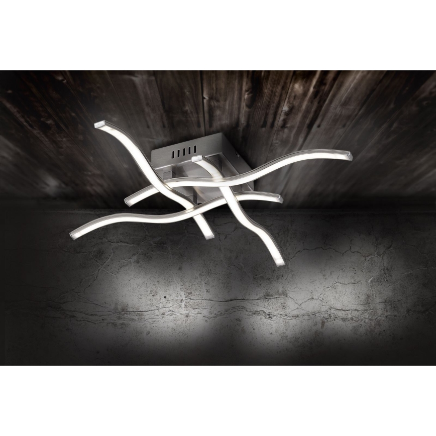 Leuchten Direkt 15131-55 - LED Felületre szerelhető csillár WAWE 4xLED/4,6W/230V matt króm