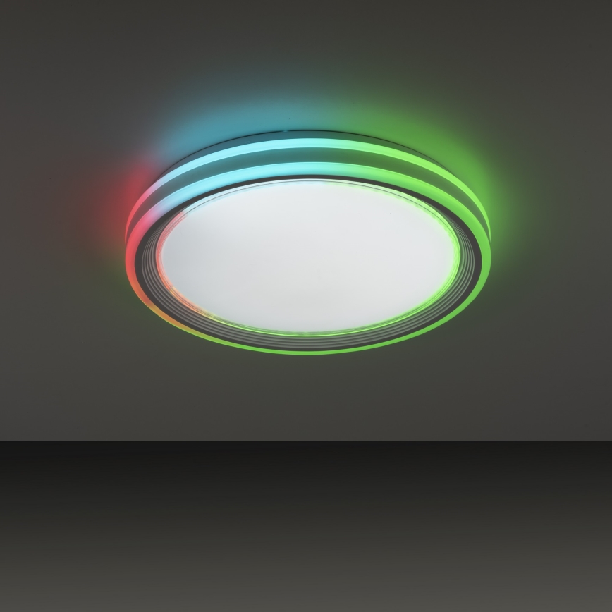 Leuchten Direkt 15154-16 - LED RGB Dimmelhető mennyezeti lámpa EDGING LED/39W/230V + távirányító