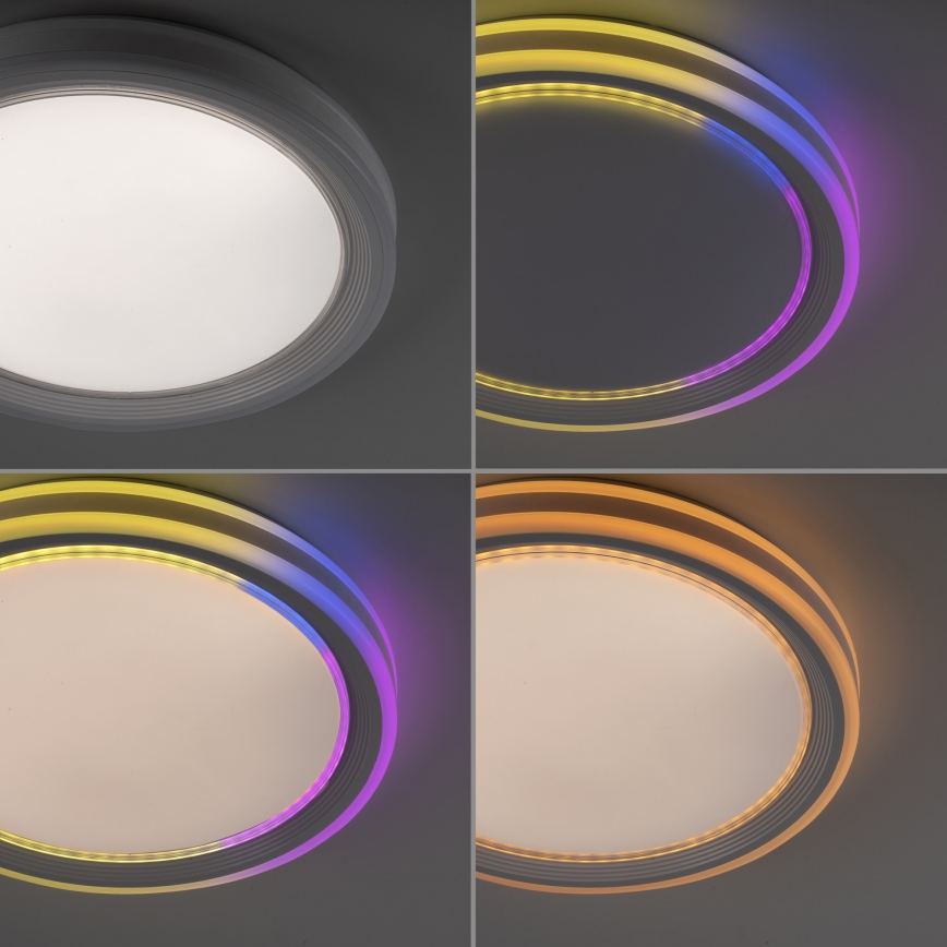 Leuchten Direkt 15154-16 - LED RGB Dimmelhető mennyezeti lámpa EDGING LED/39W/230V + távirányító