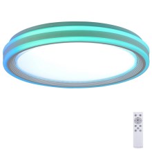 Leuchten Direkt 15154-16 - LED RGB Dimmelhető mennyezeti lámpa EDGING LED/39W/230V + távirányító