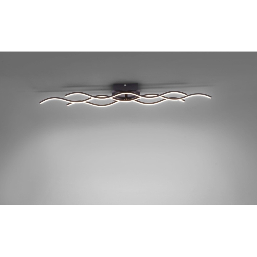 Leuchten Direkt 15166-18 - LED Felületre szerelhető csillár WAWE LED/28W/230V fekete