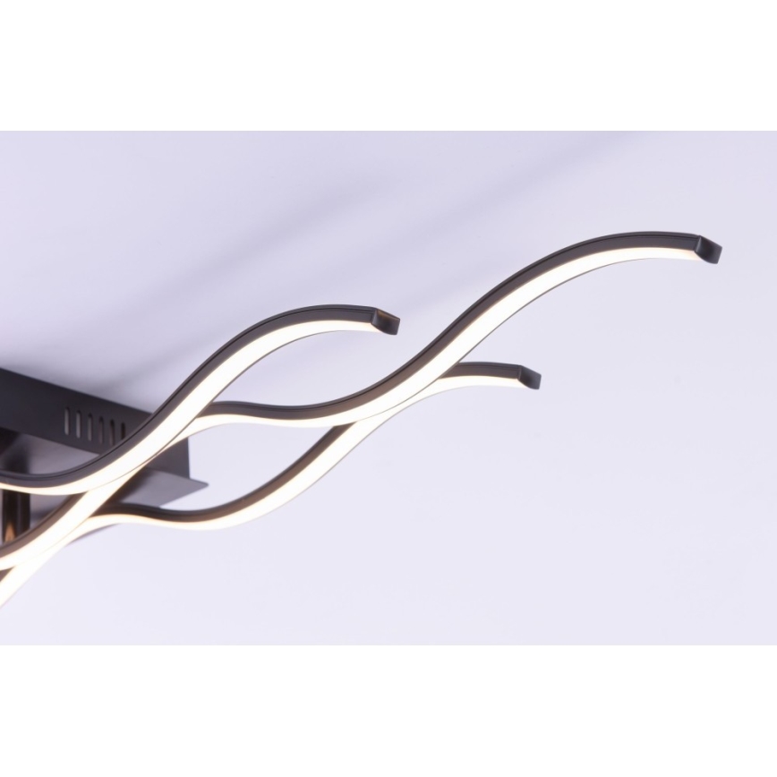 Leuchten Direkt 15166-18 - LED Felületre szerelhető csillár WAWE LED/28W/230V fekete