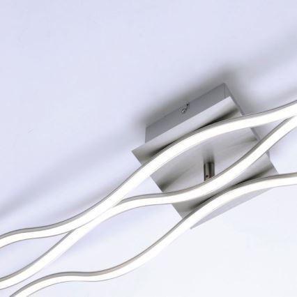 Leuchten Direkt 15167-55 - LED felületre szerelhető csillár WAWE 2xLED/12,5W/230V+LED/17W matt króm