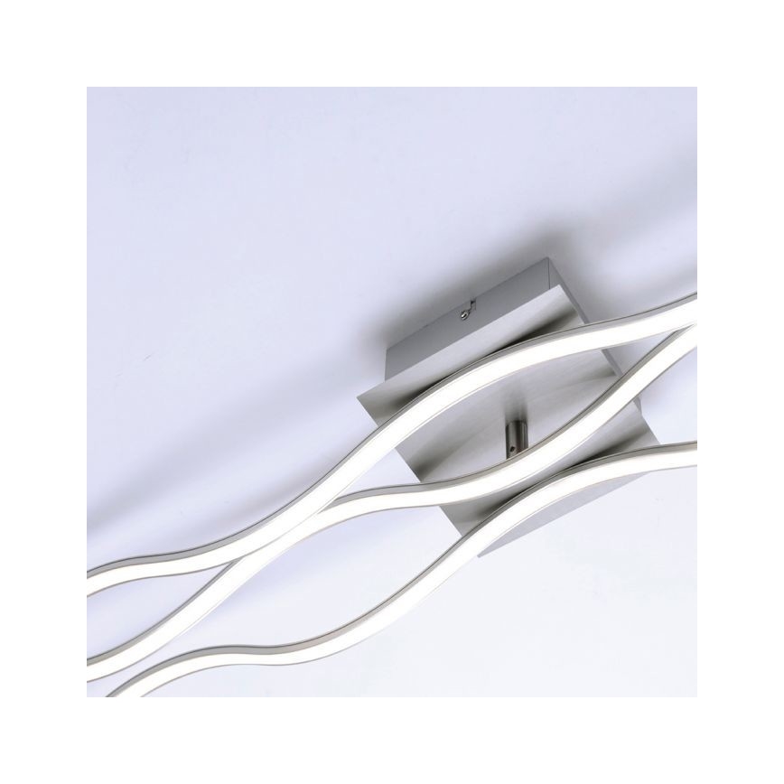 Leuchten Direkt 15167-55 - LED felületre szerelhető csillár WAWE 2xLED/12,5W/230V+LED/17W matt króm