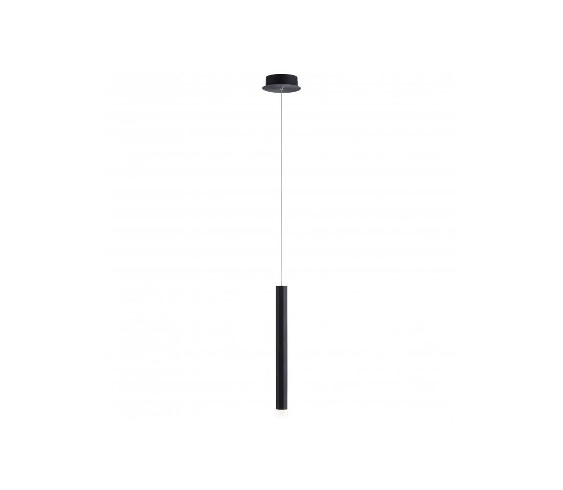 LED függő lámpa Bruno, egy izzós, fekete