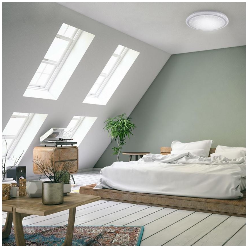 Leuchten Direkt 15220-16 - LED RGB Dimmelhető mennyezeti lámpa LUISA LED/28W/230V + távirányító
