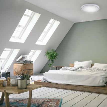 Leuchten Direkt 15230-16 - LED RGB Dimmelhető mennyezeti lámpa LUISA LED/42W/230V 3000-6400K + távirányító