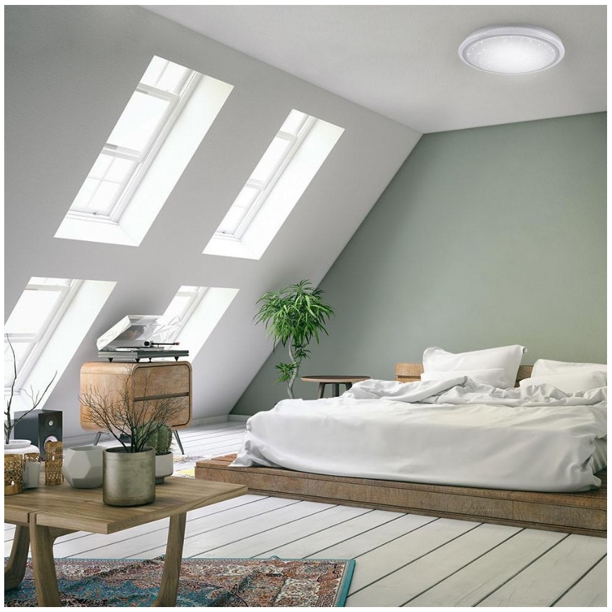 Leuchten Direkt 15230-16 - LED RGB Dimmelhető mennyezeti lámpa LUISA LED/42W/230V 3000-6400K + távirányító