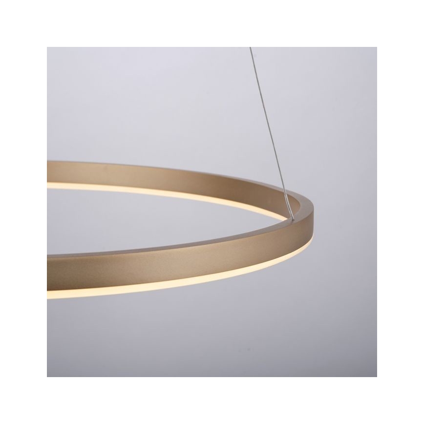 Leuchten Direkt 15394-60 - LED Dimmelhető csillár zsinóron RITUS LED/30W/230V sárgaréz