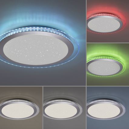 Leuchten Direkt 15411-21- LED RGB dimmelhető mennyezeti lámpa CYBA LED/26W/230V + távirányító