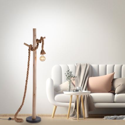 Leuchten Direkt 15484-18 - Állólámpa ROPE 1xE27/15W/230V