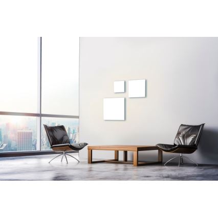 Leuchten Direkt 15552-16-LED Dimmelhető mennyezeti lámpa CANVAS LED/40W/230V + távirányító