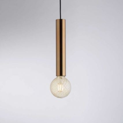 Leuchten Direkt 15617-60 - Csillár zsinóron BRUNA 1xE27/60W/230V sárgaréz
