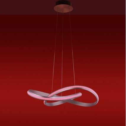 Leuchten Direkt 18432-55 - LED RGB dimmelhető függeszték kábellel MELINDA LED/28W/230V + távirányító