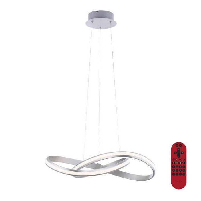 Leuchten Direkt 18432-55 - LED RGB dimmelhető függeszték kábellel MELINDA LED/28W/230V + távirányító