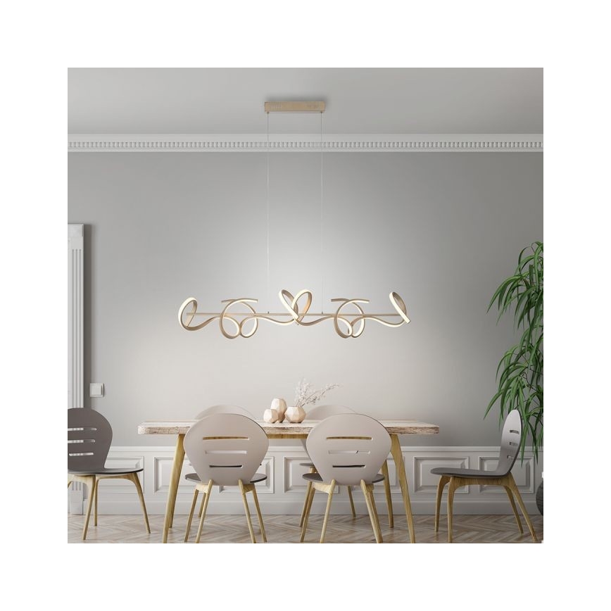 Leuchten Direkt 19033-60 - LED Dimmelhető csillár zsinóron CURLS LED/40,8W/230V