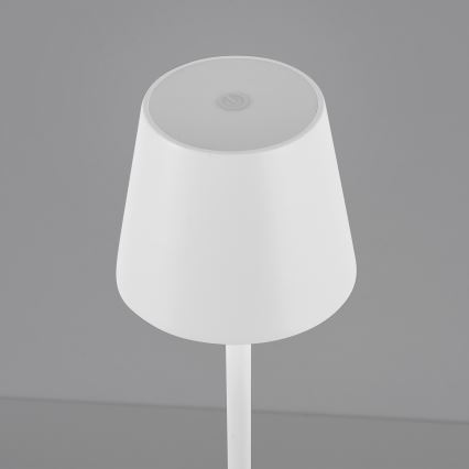 Leuchten Direkt 19250-16 - LED Kültéri dimmelhető újratölthető asztali lámpa EURIA LED/3W/5V 2600 mAh IP54 fehér