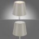 Leuchten Direkt 19250-40 - LED Kültéri dimmelhető újratölthető asztali lámpa EURIA LED/3W/5V IP54 szürke