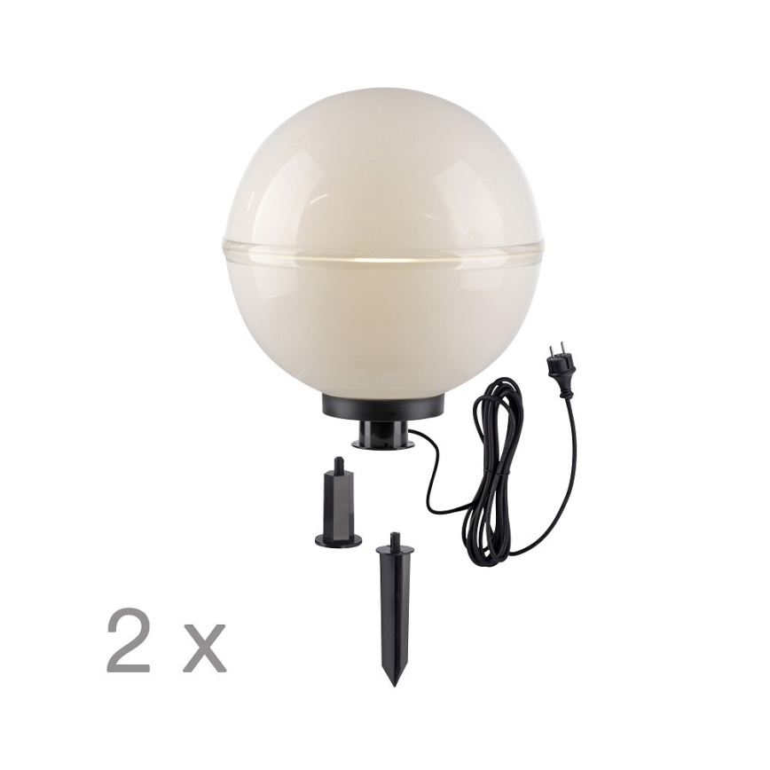 Leuchten Direkt 19324-16-2 - KÉSZLET 2x Kültéri lámpa 1xE27/40W/230V átm. 40 cm IP44