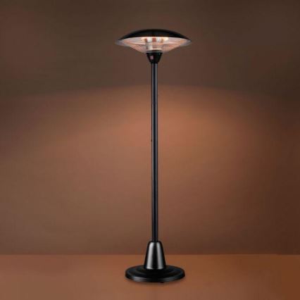 Leuchten Direkt 99501-18 - Kültéri fűtőtest GLOW 1500-3000W/230V 1,87 m IP34 fekete