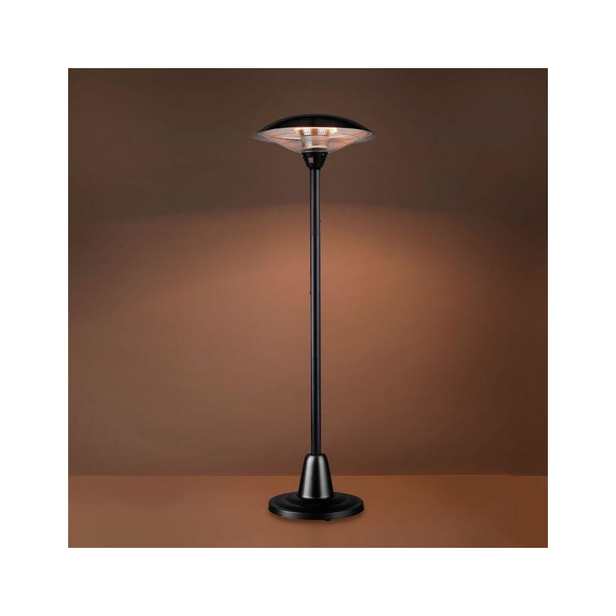 Leuchten Direkt 99501-18 - Kültéri fűtőtest GLOW 1500-3000W/230V 1,87 m IP34 fekete