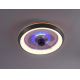 Leuchten Direkt 14650-15 - LED RGB Dimmelhető mennyezeti lámpa ventilátorral BASTIAN LED/38W/230V + távirányító