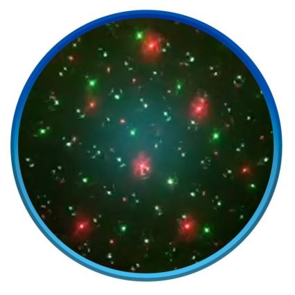 LED Lézer projektor távirányítóval 1xLED/230V IP65