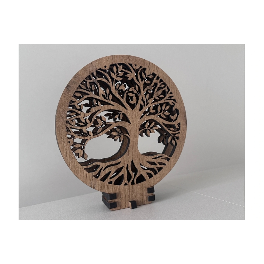 Li-Go 23577/DUB2 - LED dimmelhető asztali dekoráció LED/12W/230V 20x22 cm tölgy/Élet fája