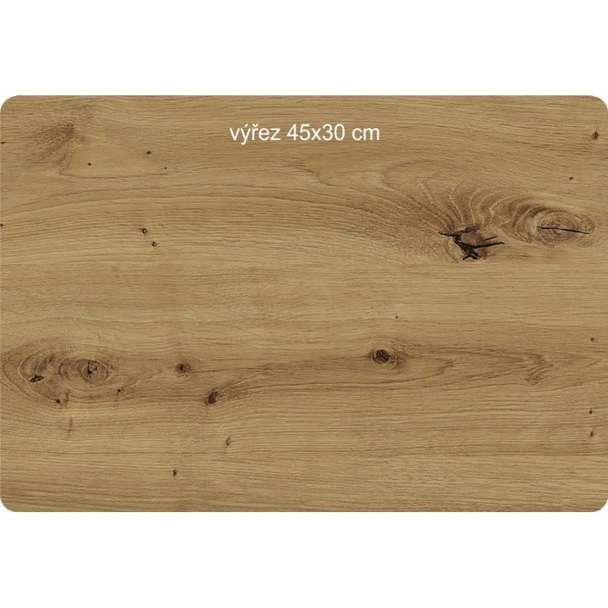 Li-Go 23628/DUB3 - Falióra LED/1xAA átmérő 32 cm világos tölgy/kerek