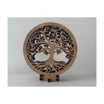 Li-Go 23648/DUB2 - LED dimmelhető asztali dekoráció LED/12W/230V 30x31 cm tölgy/Élet fája